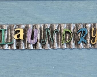 1:48 Quirky Laundry Room Sign KIT