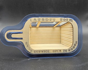 Lavandería a escala 1:48 en KIT de pala para lavandería