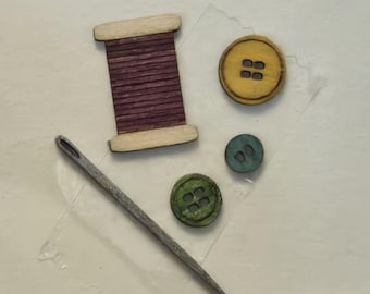 1:48 Decorative Sewing Items for the Wall Finished