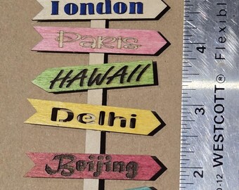 Kit de señalización de destino en escala miniatura