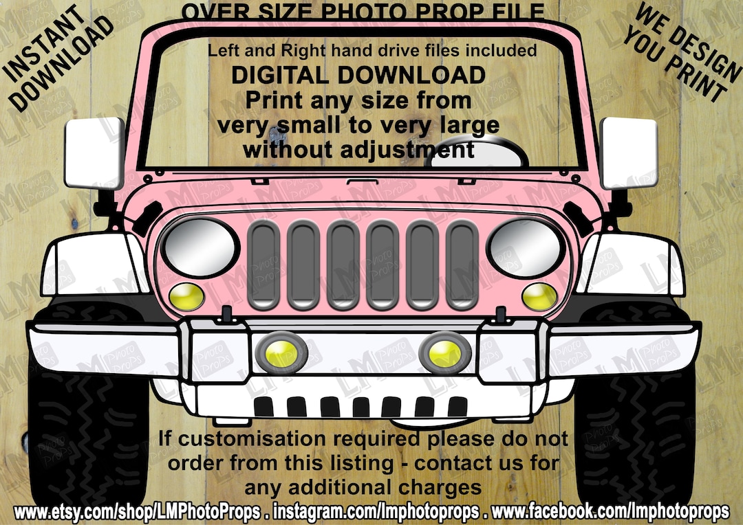 Giant Car Prop, Extra Large Car Prop, Printable 4x4 Style, Off-road ...