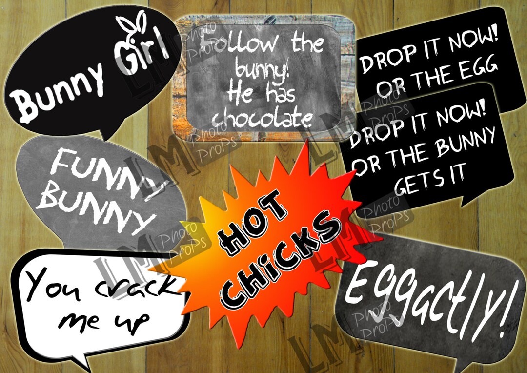 Easter Props Easter Photo Booth Props Easter Party Easter - Etsy