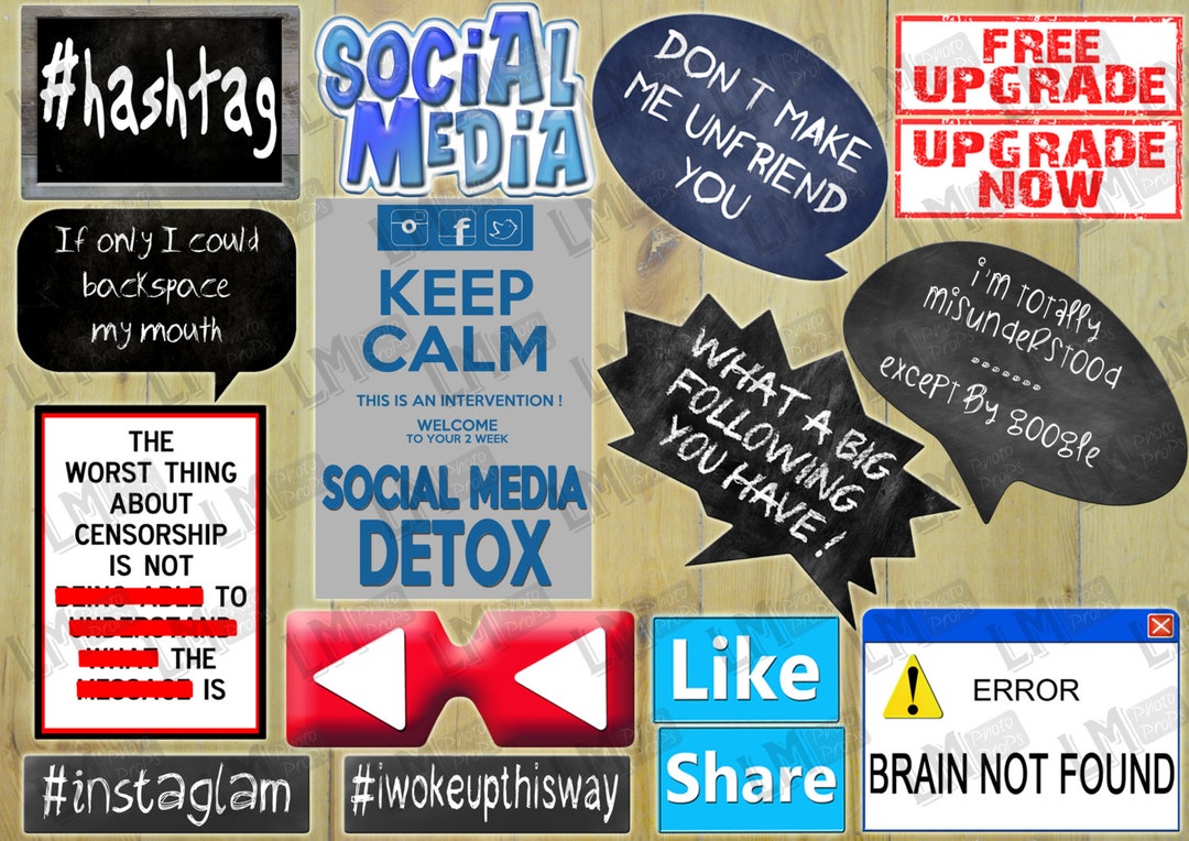 Photo Props, Party Props, Social Media Props , INSTANT DOWNLOAD ...
