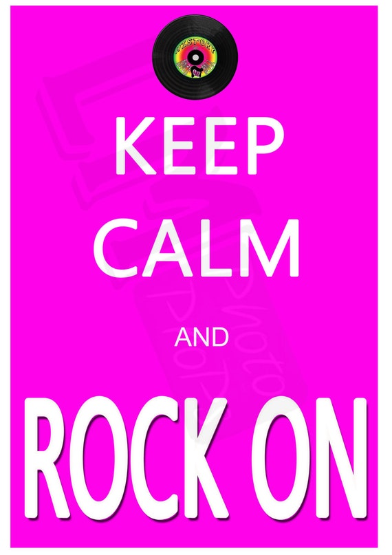Keep Calm And Rock On Digital File Photo Prop Sign Wall Etsy - keep calm and give me robux keep calm and posters