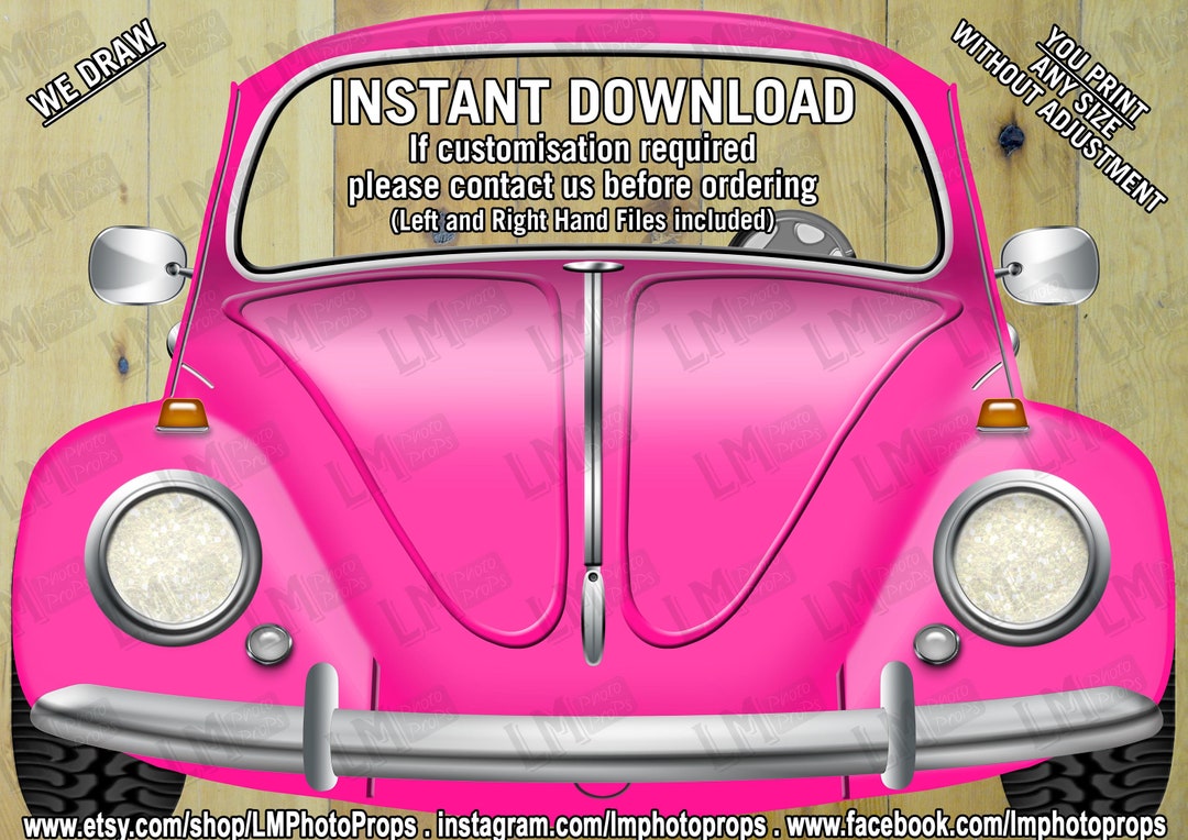Giant Car Prop, INSTANT DOWNLOAD, Vintage, Photobooth, Classic Car Prop ...