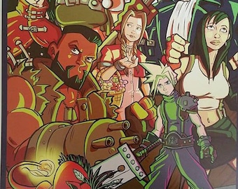 Final Fantasy 7, Limited Edition, hand numbered and signed.
