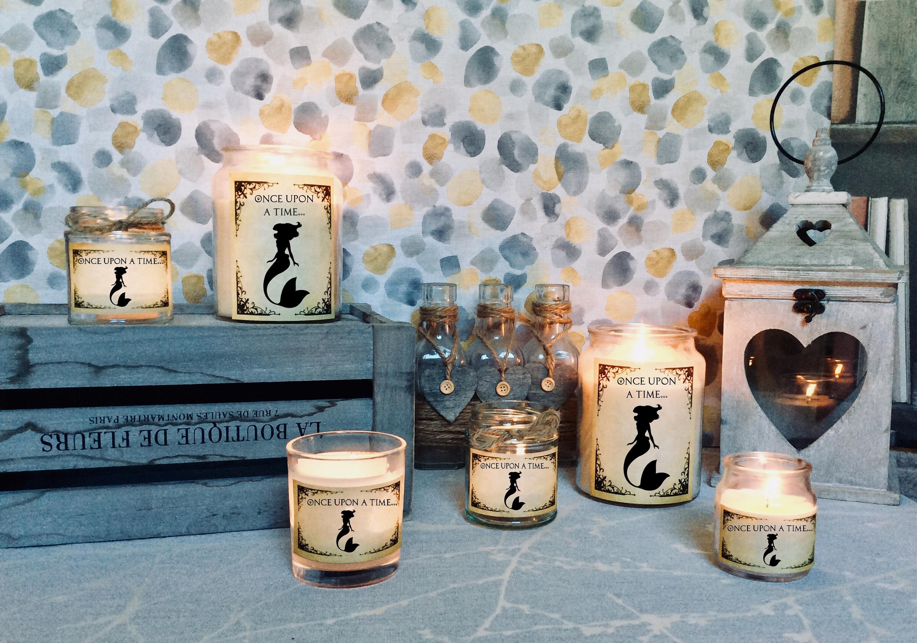 The Little Mermaid Candle Once Upon a Time Wedding Favors Etsy