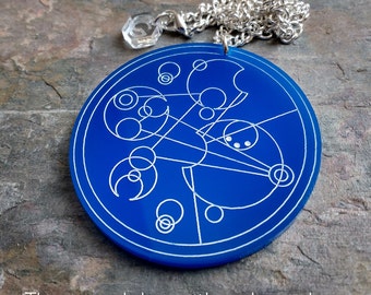 The Angels Have the Phone Box Gallifreyan Necklace