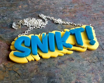 Snikt! Acrylic Necklace