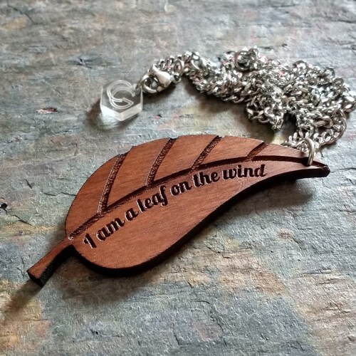 Sono una foglia nel vento - Collana Firefly/Serenity - Foglia tagliata al laser