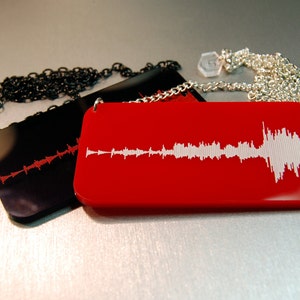 Custom Sound Wave, Personalised Sound Wave Necklace
