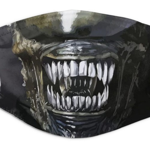 PREDATOR ALIEN Face Mask Adjustable Nose Wire Halloween Gift - Etsy