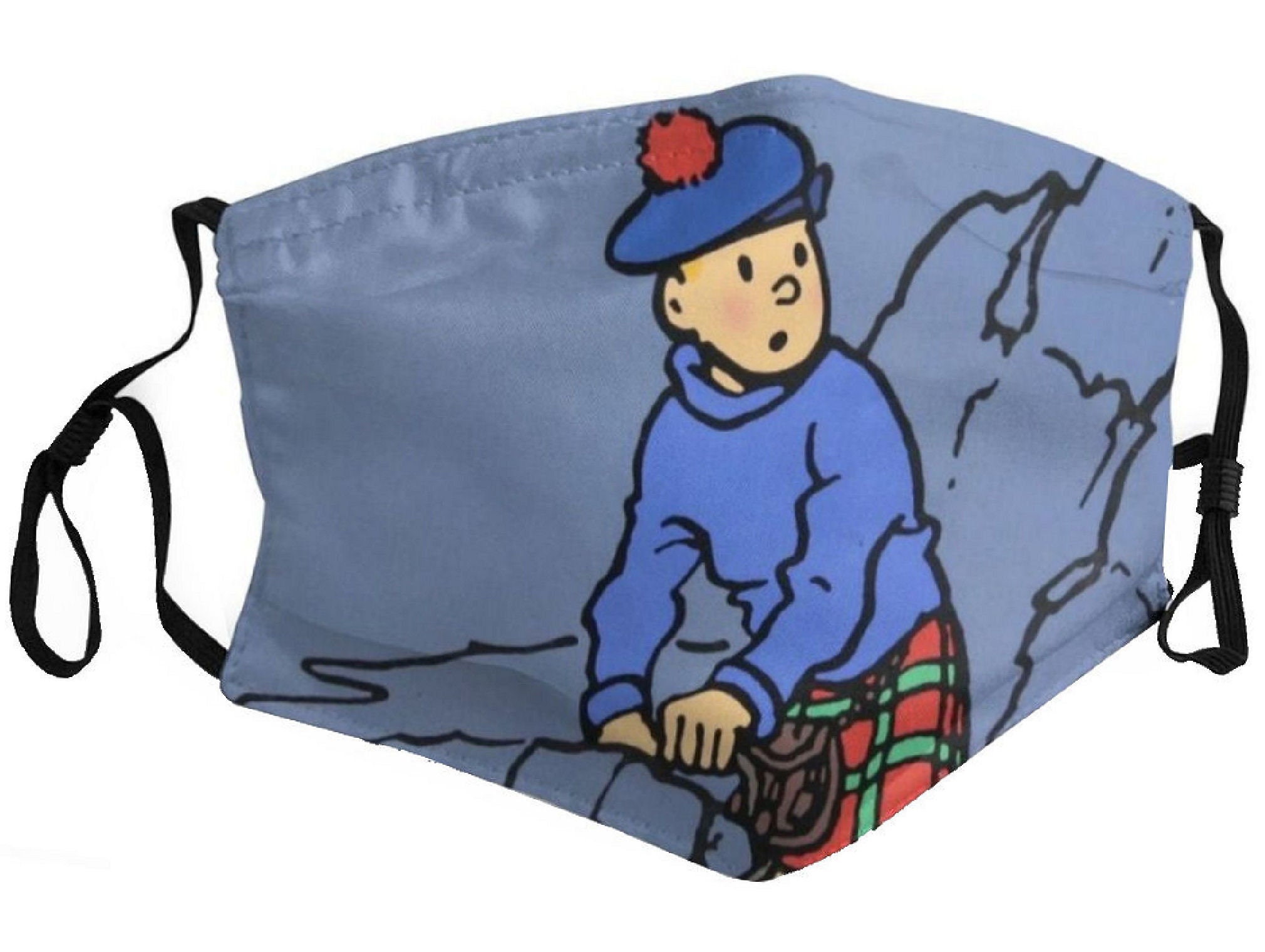 Tintin Face Mask Highlands Scotland Mountains Funny Gift Him - Etsy Tintin Face Mask Highlands Scotland Mountains Funny Gift Him - Etsy