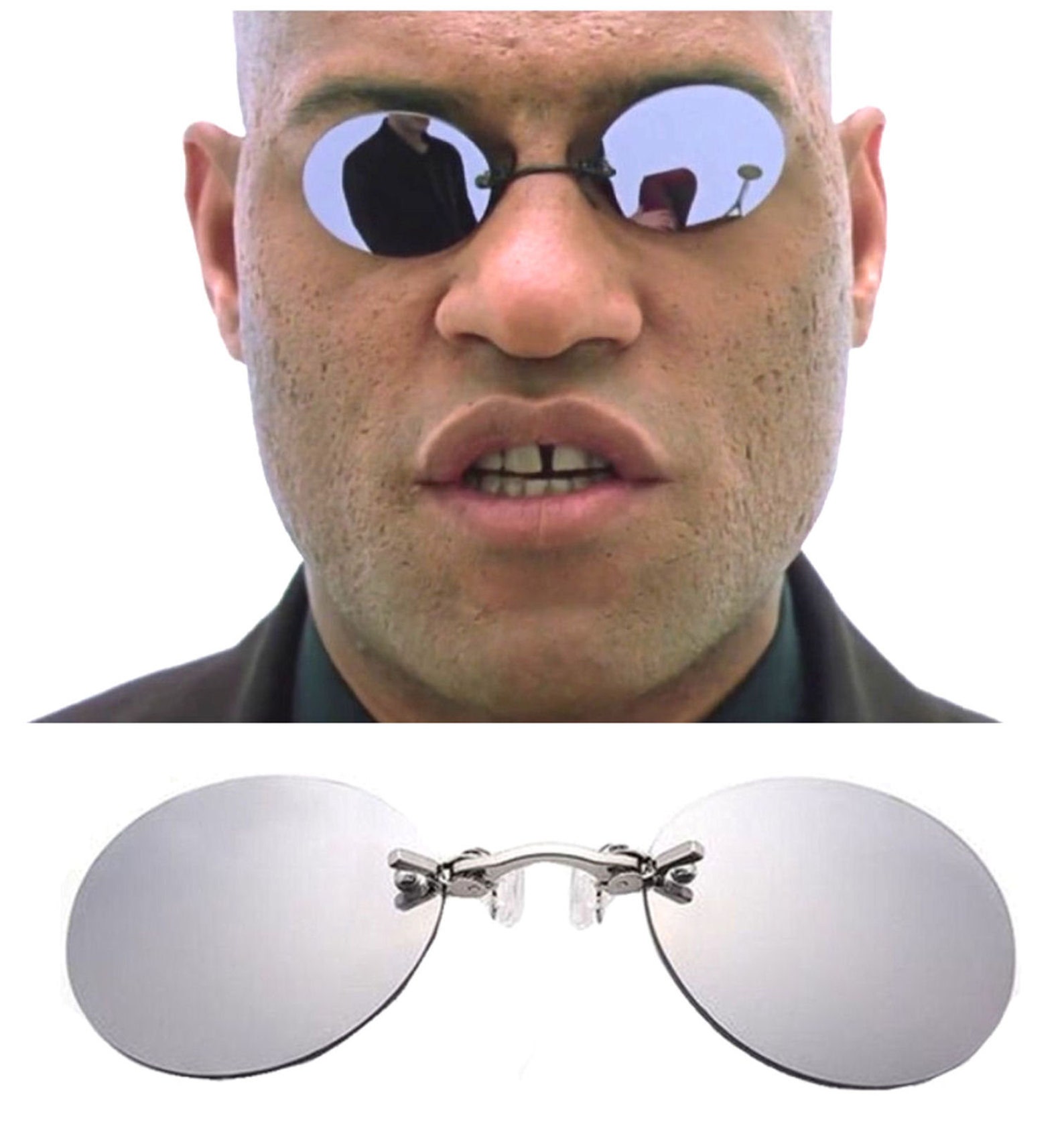 UK MORPHEUS Sunglasses MATRIX Black Silver Blue Mirrored Round Etsy