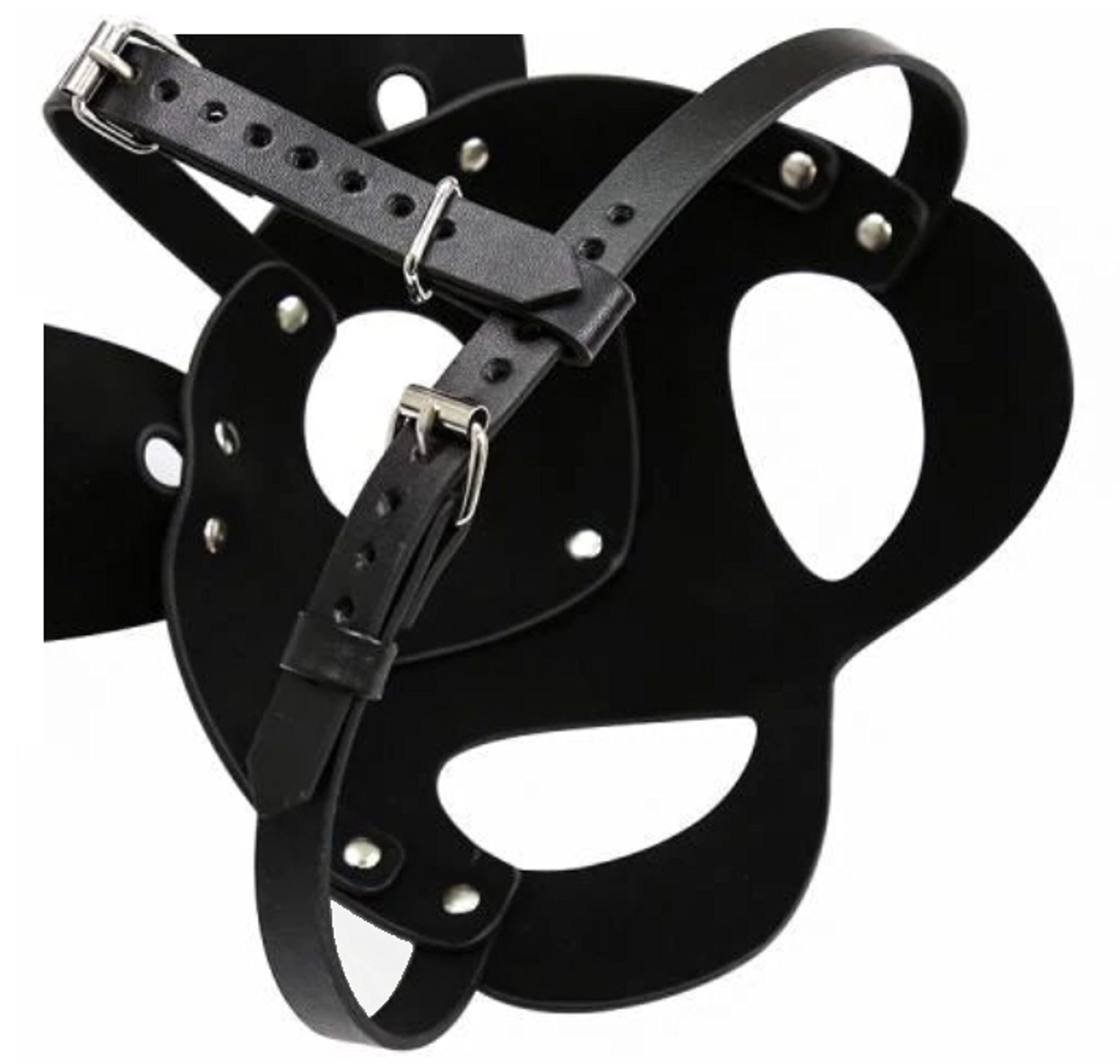 Catwoman Ears Eye Face Mask matt Long Black Opera Gloves Etsy