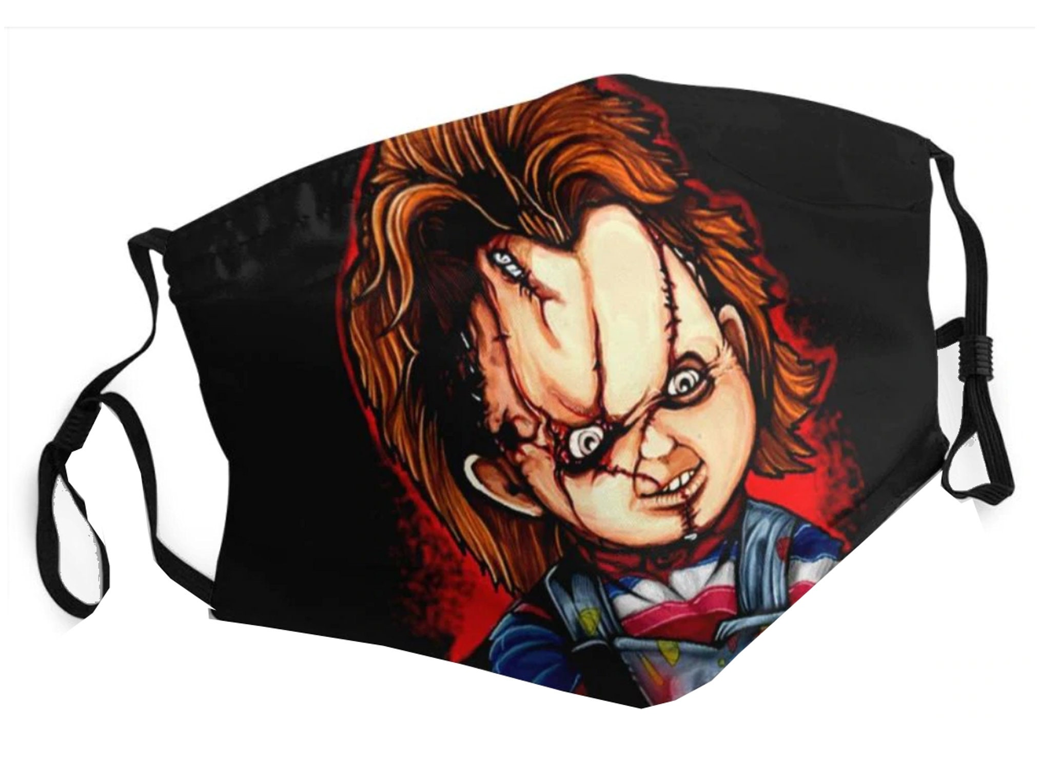 Chucky Face Mask Adult Ajustable Washable GRATIS Reino Unido Etsy