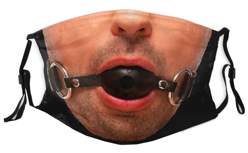 Ball Gag Face Mask Funny Gift for Him Gimp Sub Dom Domination Nose Wire Adjustable FREE UK Postage Stubble 