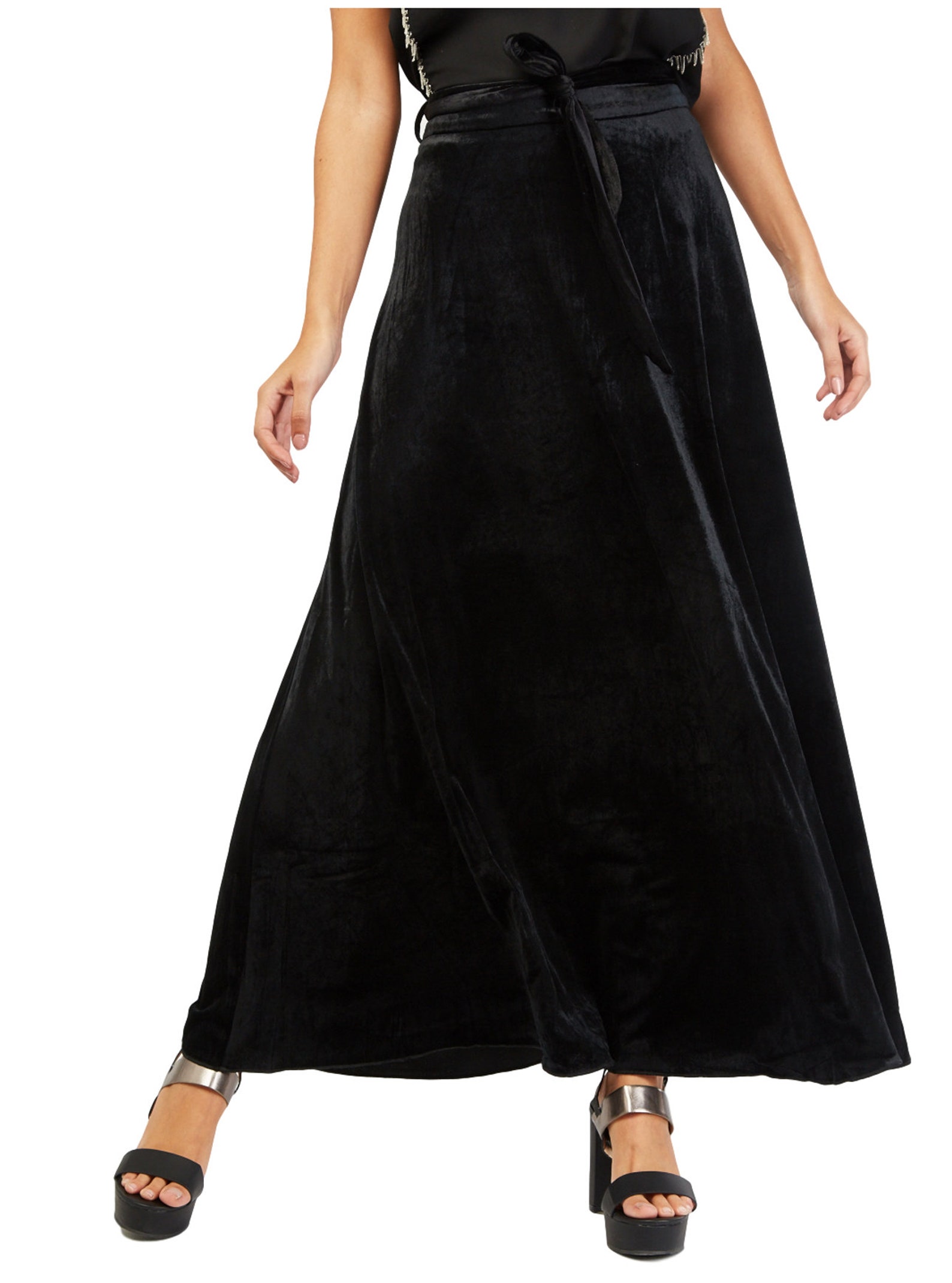 Long Velvet Skirt 10 12 14 Evening Halloween Witch Gothic Etsy