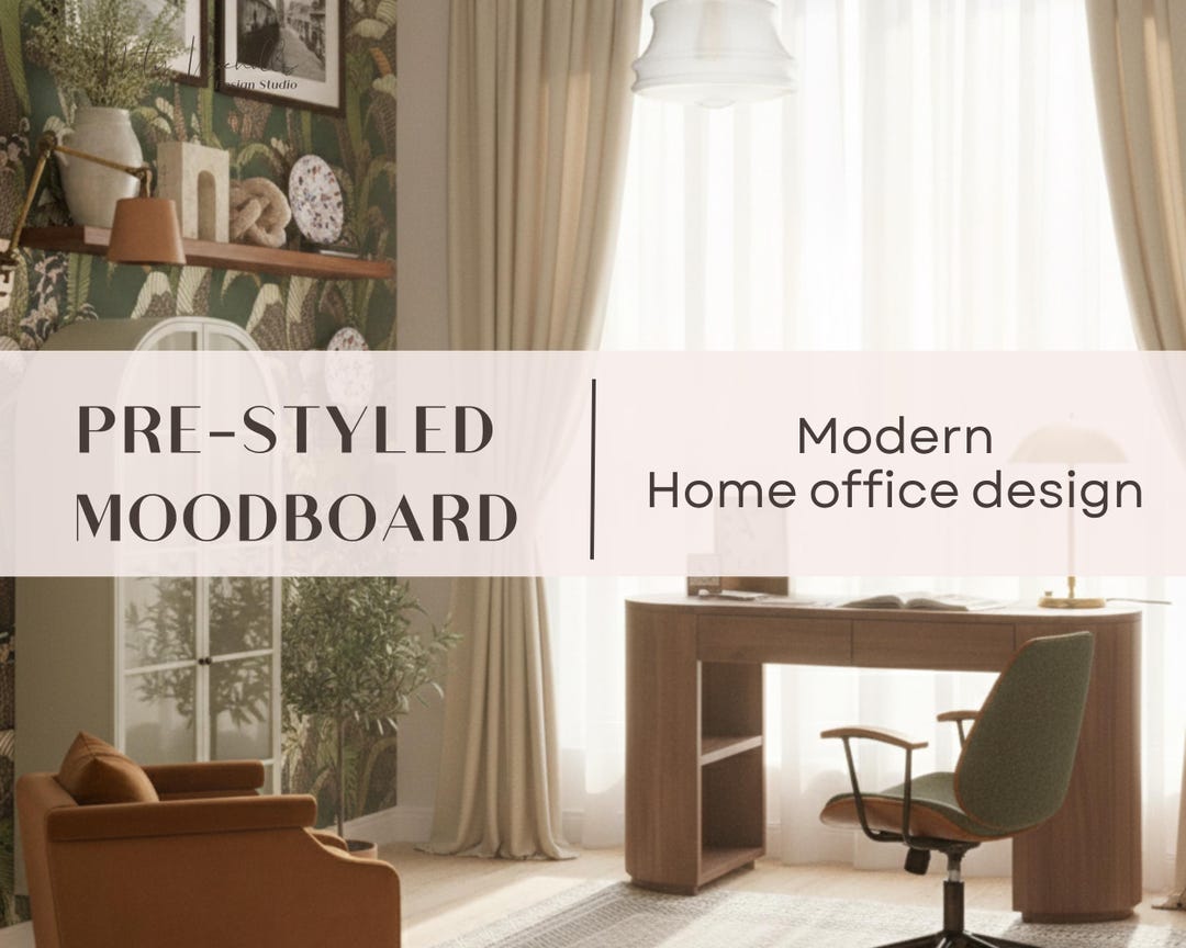 Home Studio Moodboard & Shopping List | Cohesive Home Studio Design ...