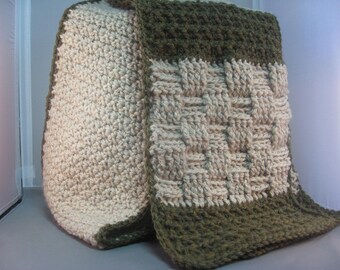 Patrón de crochet para bufanda rústica de hombre con múltiples motivos // Regalos para él // Patrón de crochet para principiantes a intermedios // Tutorial