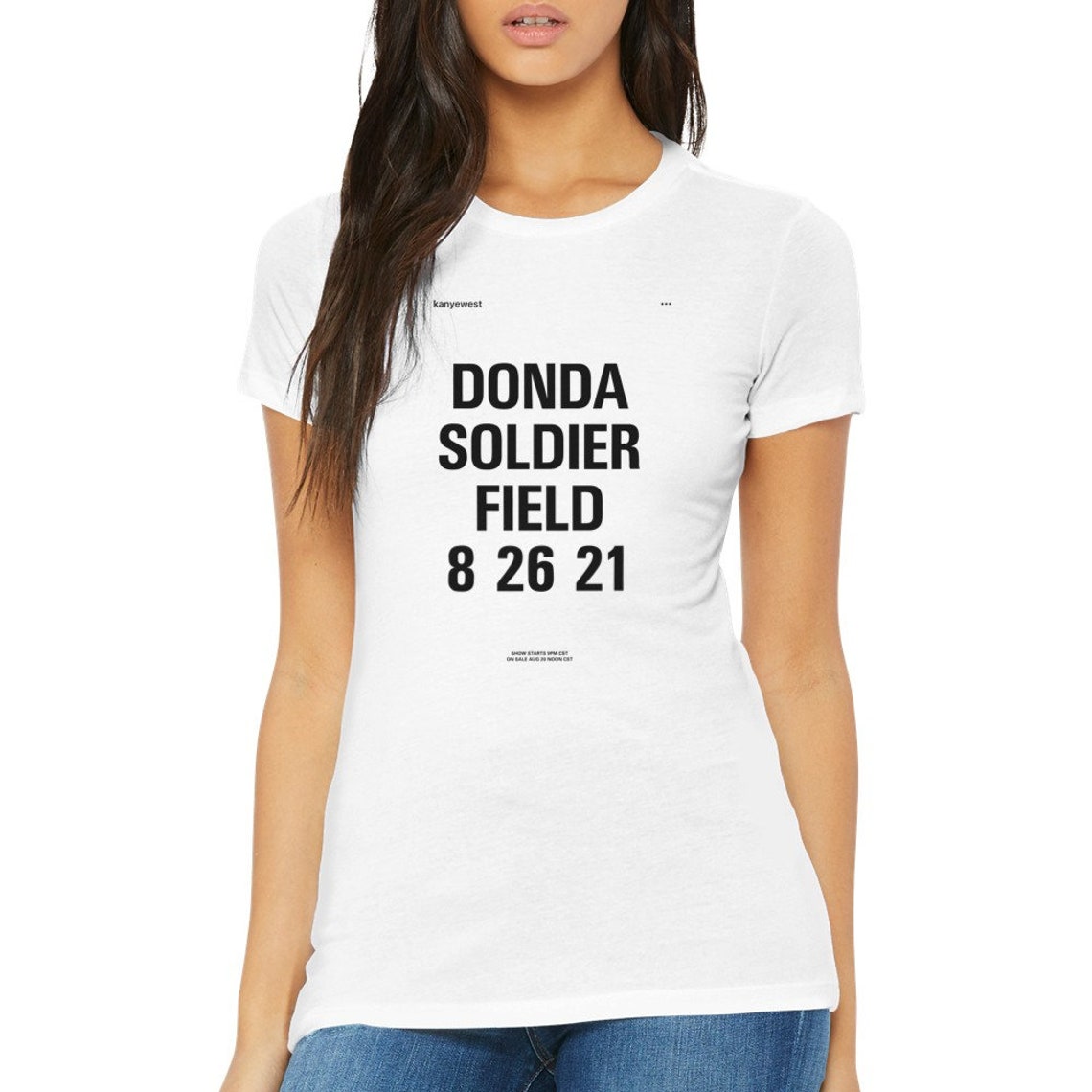 DONDA Instagram post Premium Womens Crewneck T-shirt | Etsy