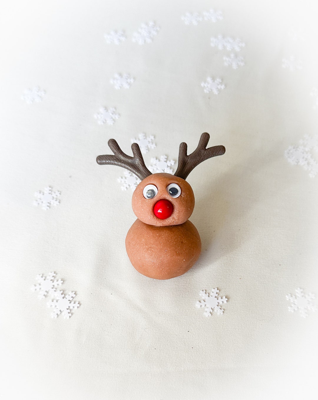 Mini Playdough Reindeer Sensory Play Classroom Activity Etsy