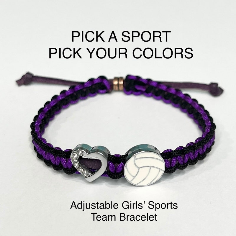 Black Orange Team Color Roll On Bracelet Set main image 1