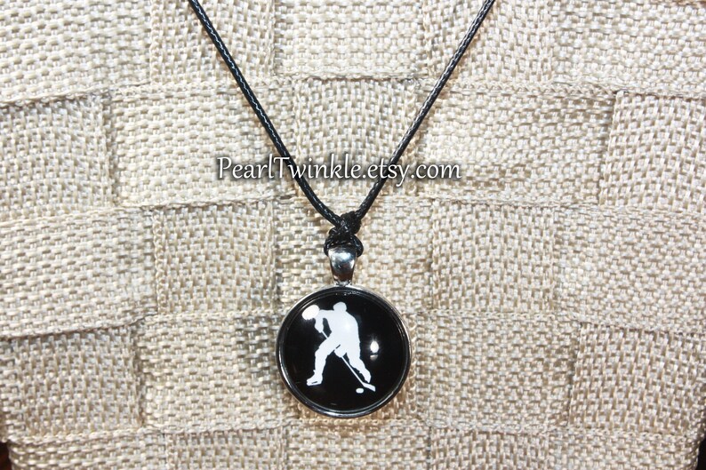 Hockey Gift Hockey Pendant Necklace for Hockey Player Team Etsy Canada