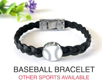 Customized Baseball Bracelet, baseball team bracelet, other sports - basketball bracelet, volleyball bracelet, soccer bracelet, softball
