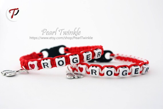 Roger Federer Tennis Bracelet Wristband Fed Fan Bracelet Custom