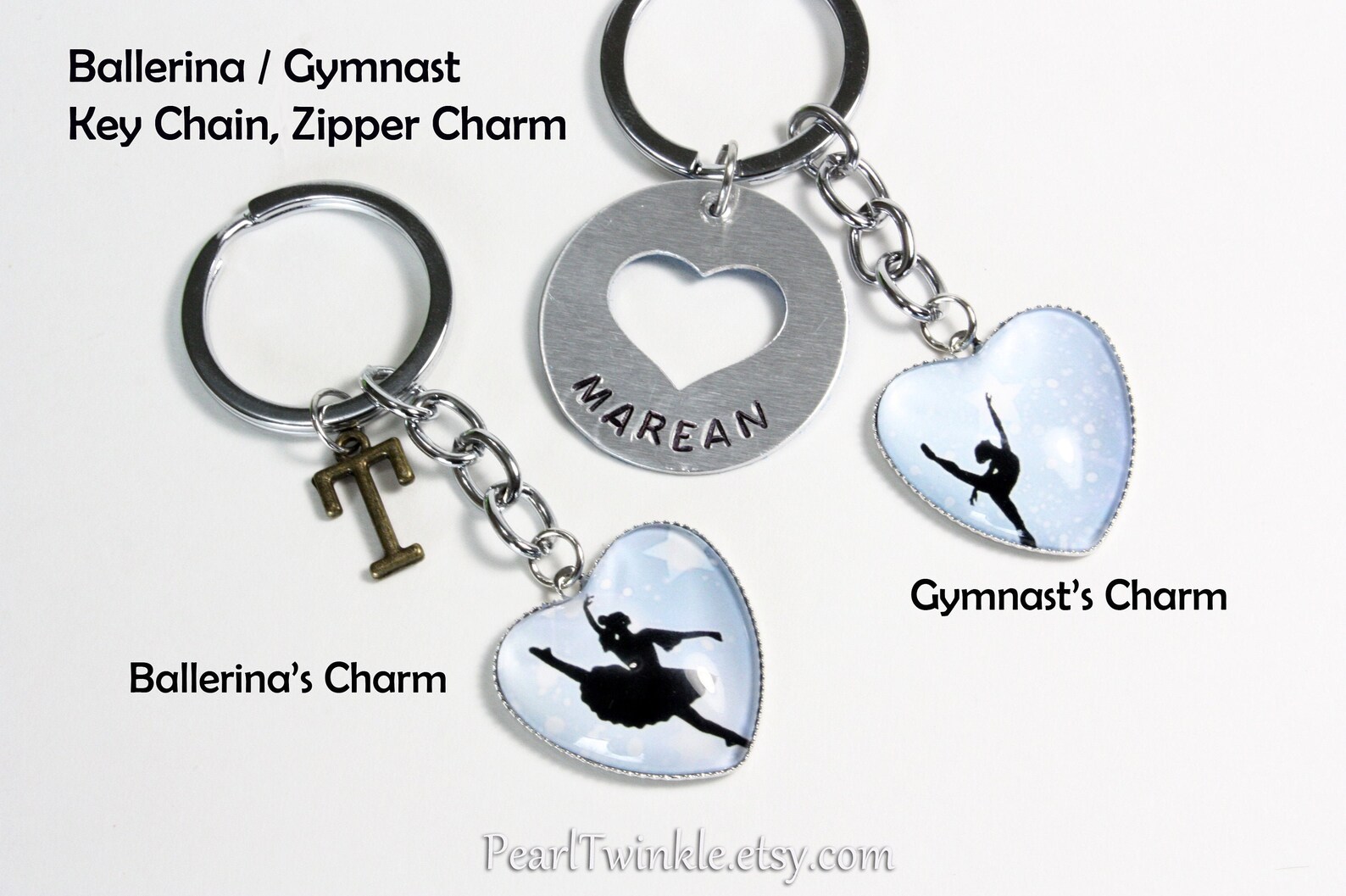 Personalized Ballerina Keychain Gymnastics Keychain Ballet Etsy Canada