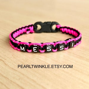 Messi Bracelet intermiami, Messi fan, Gift for Soccer Fan, Adjustable or Buckle, Soccer Bracelet Wristband, soccer gift