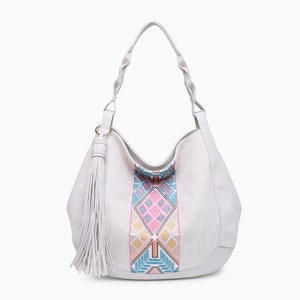 Patterned 2-1 Hobo Bag