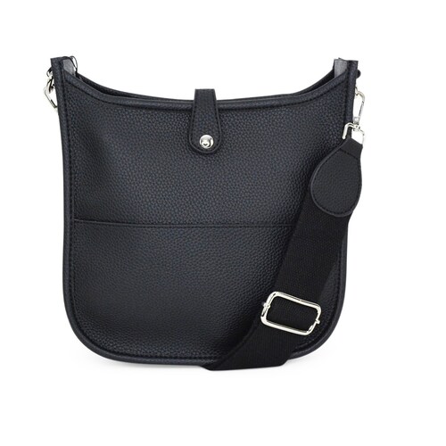 Mini Vegan Crossbody Bag Pebbled Vegan Leather Guitar Strap Etsy