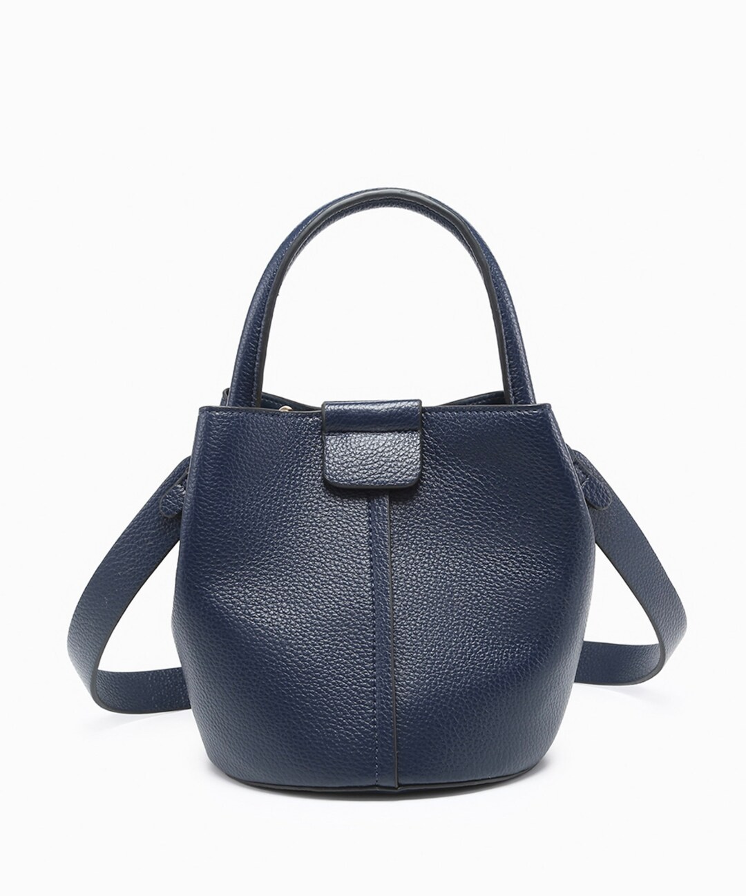 Vegan Leather Bucket Shoulder Bag