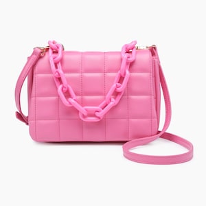 Quilted crossbody vegan bag