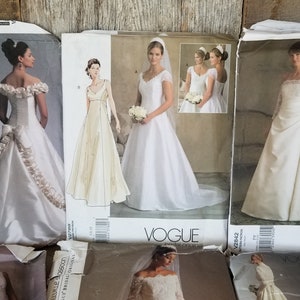 Vogue Bridal Original Patterns, Size 6 -22, Tailor, Sewing, Dress Maker, Seamstress, Learn to Sew, Wedding Dress/Gown,