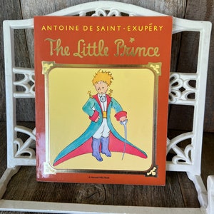 Vintage Book &quot;The Little Prince&quot; 1971, Antoine De Saint-Exupery, Harcourt-Brace-World NY, Paper Back Book , Translated French/English-Woods