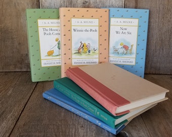 Winnie The Pooh Three Book Set, When We Were Very Young, The House at Pooh Corner, Now We Are Six, A. A. Milne, E. Shephard, Children Kids