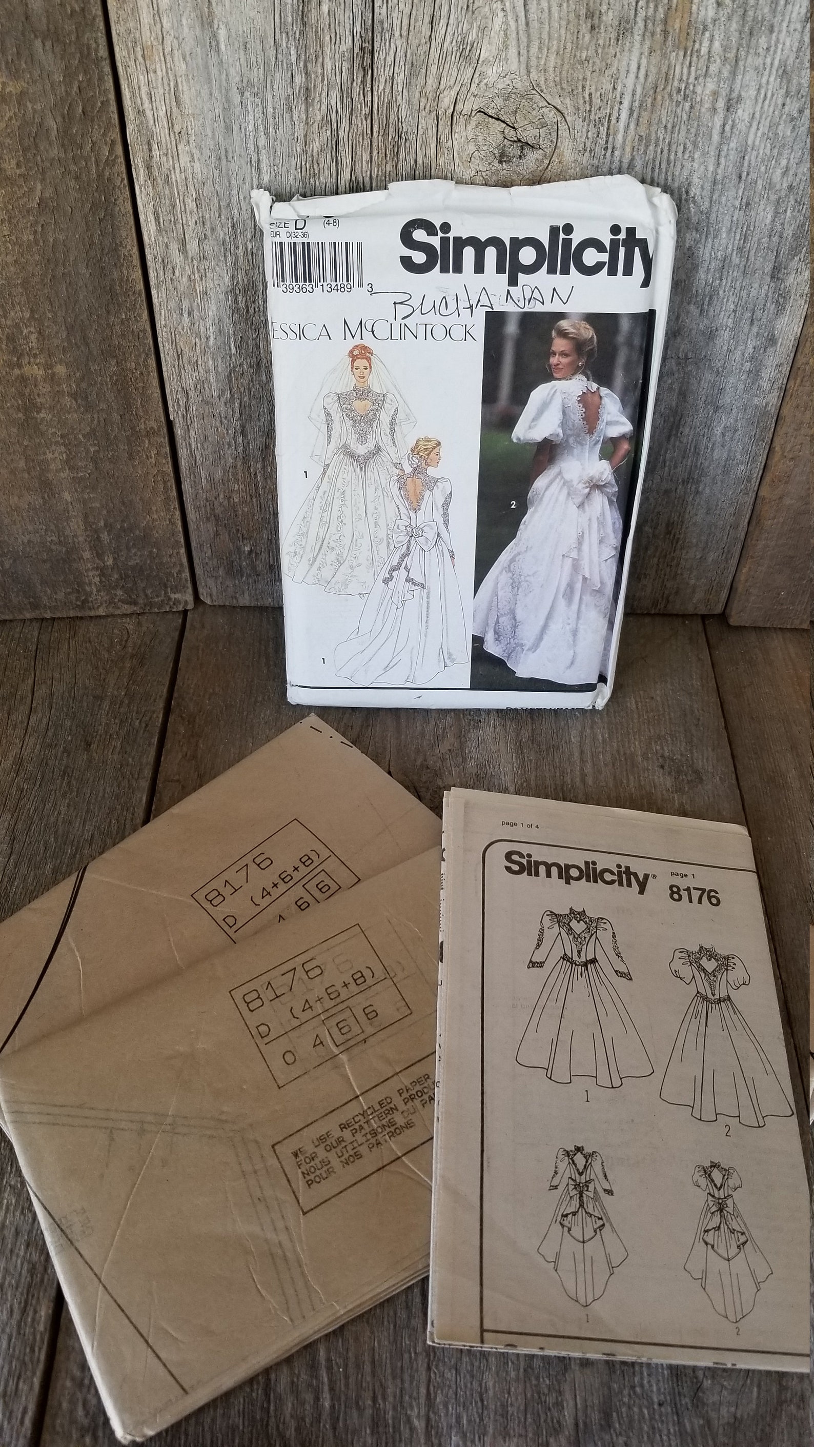 Simplicity Patterns Wedding Gown Prom Dress Evening Gown Etsy