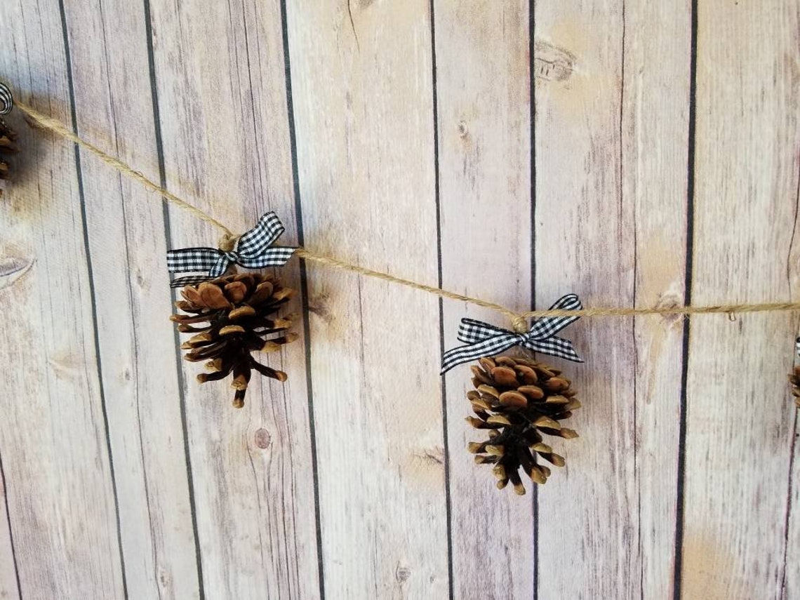 Buffalo Check Black and White Fall Decor 6' or 9' Etsy