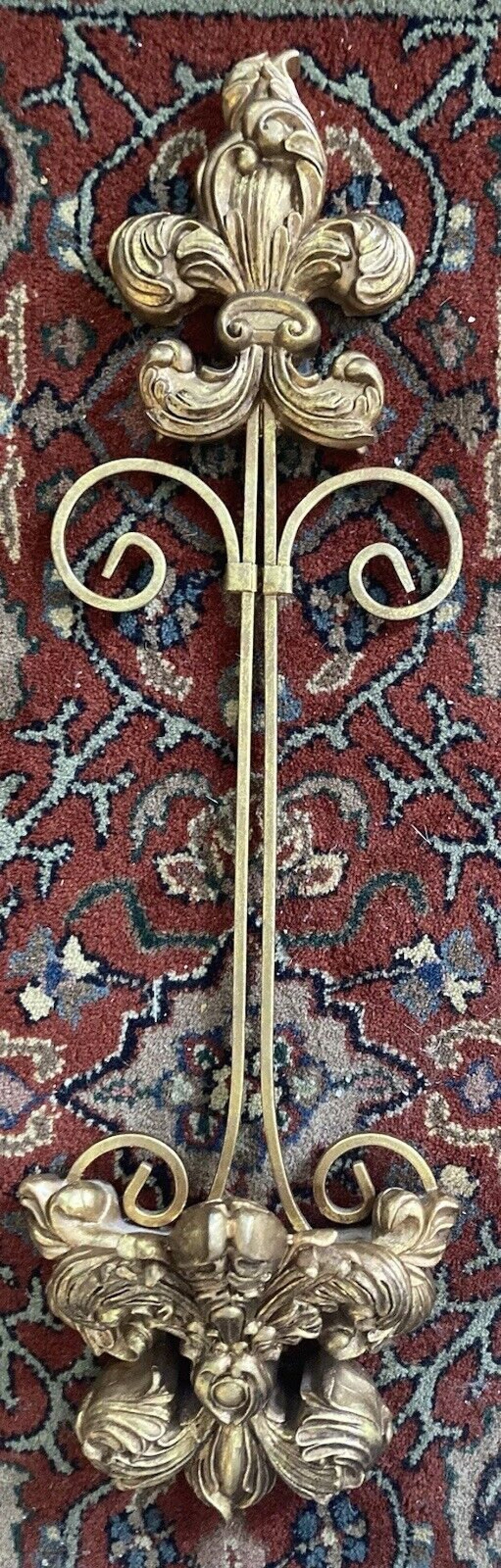 Plate Display Hanger Gold Oriental Accents Wall Plate Hanger FLEUR DE