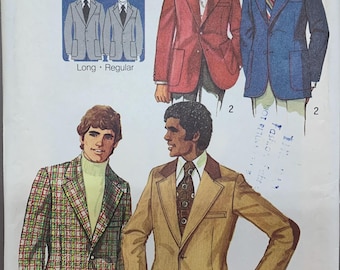 Simplicity 5217, Vintage Suit Jacket, Proportioned Jacket, Notched Collar, Welt Pockets, Size Chest 44, Uncut Sewing Pattern