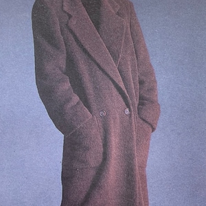 Vogue 1935, Coat Pattern, Loose-fitting Coat, A-line, Double-breasted Coat, Notched Collar, Extended Shoulders, Size 10, Uncut Pattern image 2