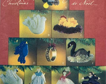 Vogue Craft 8769, Twelve Days of Christmas, Teresa Layman Design, Christmas Ornaments, Vintage Christmas, Partridge in a Pear Tree, Uncut