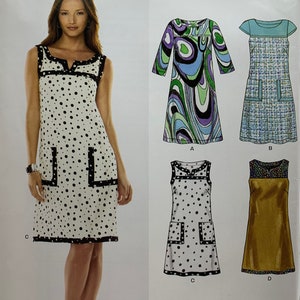 New Look 6779, Summer Dress, A-line Dress, Sleeveless, Patch Pockets, Sizes 10-22, Uncut Sewing Pattern