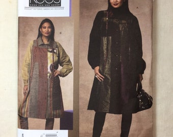 Vogue V1146 Coat Sewing Pattern, Koos Couture, Flared, Sizes 16-22, UNCUT