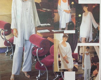 Wardrobe Pattern, Vogue 1510, Tom and Linda Platt, Jacket, Overdress, Dress, Top, Pants and Stole, Sizes 12-14-16, Uncut Sewing Pattern