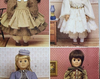 Butterick 6667, 18 Inch Doll Clothes, Historical Clothing, Dress, Jackets, One Size, Uncut Sewing Pattern