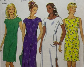 New Look 6726, Summer Dress, Princess Darts, Short Sleeve, Sizes 8-18, Uncut Sewing Pattern